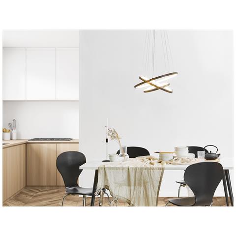 Lampadario A Led Atrek Metallo Nero - Foto 1