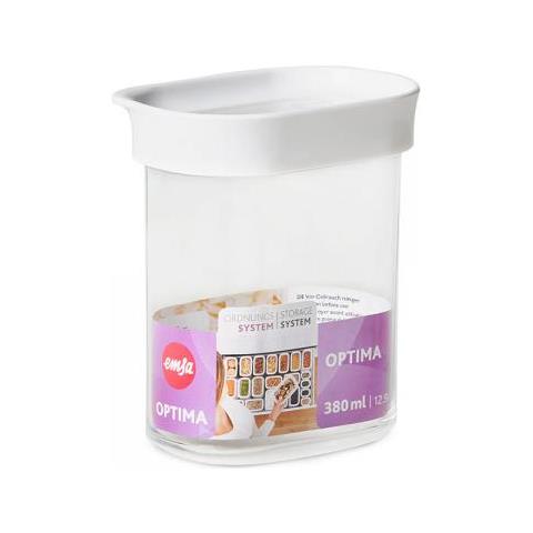 Optima Rettangolare Contenitore 0,38 L Trasparente, Bianco 1 Pz - Foto 3