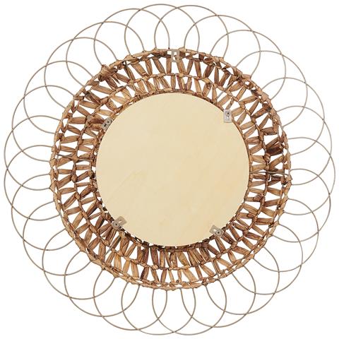 Specchio Pamol 67 Cm 67 Cm Vimini Naturale - Foto 2