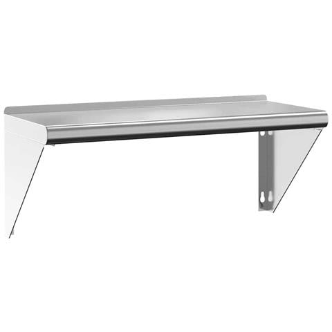 Mensola A Muro 75x30x31 Cm Argento In Acciaio Inossidabile - Foto 1
