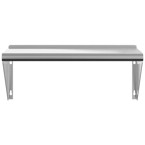 Mensola A Muro 75x30x31 Cm Argento In Acciaio Inossidabile - Foto 10