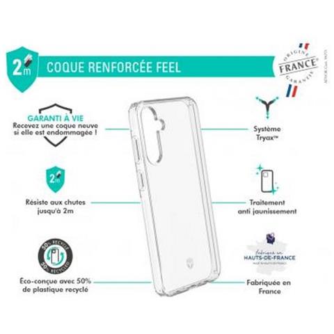 Cover Per Galaxy A15 4g / 5g Rinforzata Feel Sistema Tryax Inserti 3d, Trasparente - Foto 2