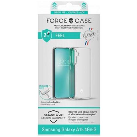 Cover Per Galaxy A15 4g / 5g Rinforzata Feel Sistema Tryax Inserti 3d, Trasparente - Foto 4