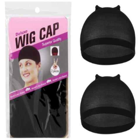 Cuffia Per Parrucca Da 4 Pezzi, Cuffia Per Parrucca In Nylon Traspirante Per Donna Black - Foto 1