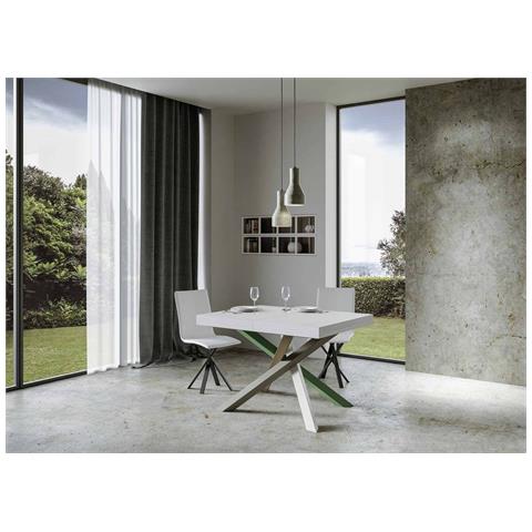Tavolo Allungabile 90x120/224 Cm Volantis Premium Bianco Frassino Telaio 4/a - Foto 4
