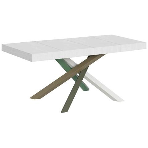 Tavolo Allungabile 90x120/224 Cm Volantis Premium Bianco Frassino Telaio 4/a - Foto 1