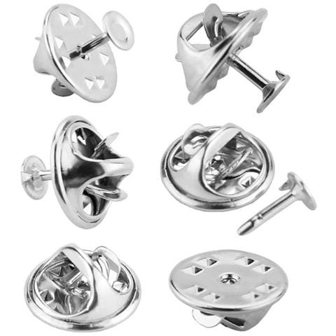 Spille Con Chiusura Per La Creazione Di Gioielli, Confezione Da 100 Silver - Foto 2