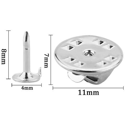 Spille Con Chiusura Per La Creazione Di Gioielli, Confezione Da 100 Silver - Foto 4
