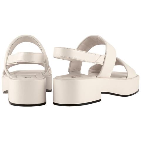 Lola Sandals Sandali Pelle Scarpe Donna Beige Eu 41, 5-100900 1200 - Foto 3