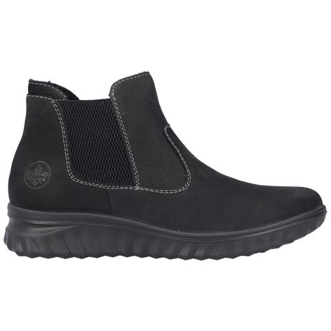 Black Casual Closed Ladies Mid Height Boots Stivaletti Pelle Scarpe Donna Nero Eu 38, 59030-01 - Foto 3