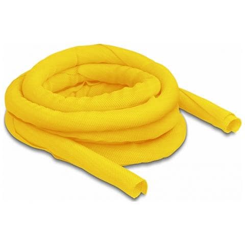 Manicotto intrecciato autochiudente resistente al calore 5 m x 16 mm giallo - Foto 1