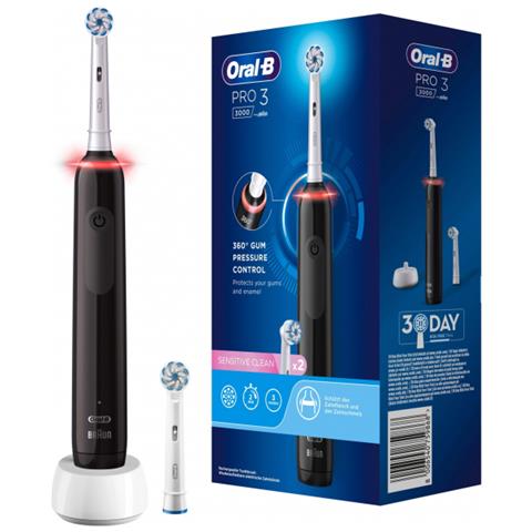 Oral-b Pro 3 3000 Sensitive Clean Nero - Foto 1