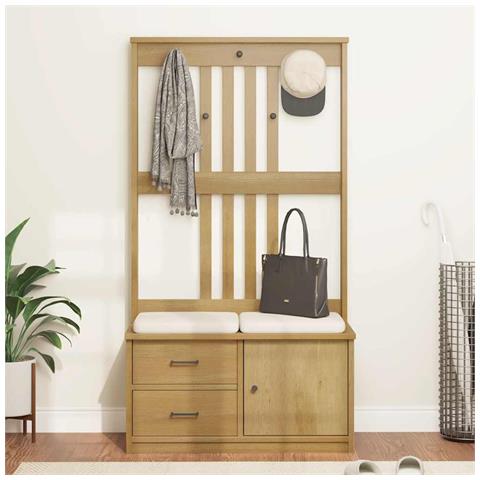 Albero Da Ingresso Sandens 87x40x159,5 Cm In Legno Di Pino - Foto 10