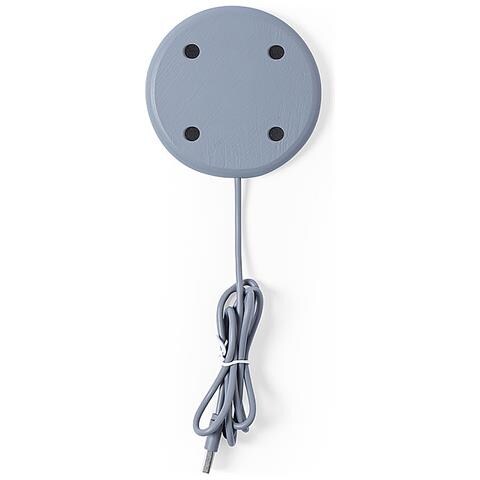 Caricatore Wireless 5w Natura In Sughero E Pietra 9x1,3x9 Cm. Grigio - Foto 5