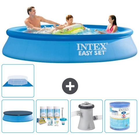 Piscina Fuori Terra - In Giro - 305x61 Cm - Blu - Include Accessori Coordinati A449 - Foto 1