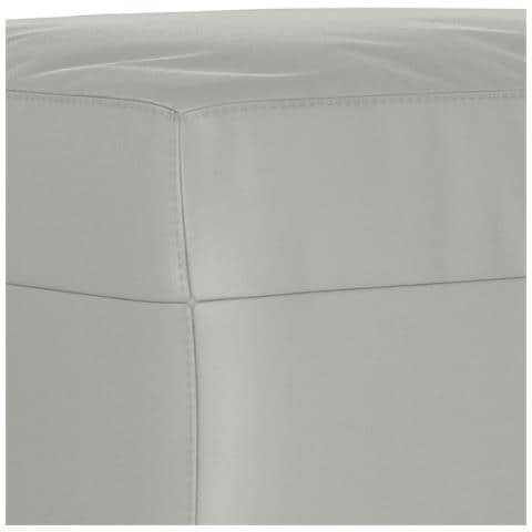 Set Divani 4 pz con Cuscini Grigio Chiaro in Tessuto Microfibra - Foto 9