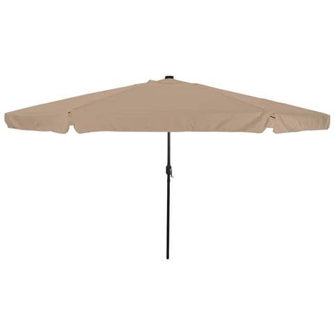Parasol da giardino con luci LED ø395x245 cm Tortora - Foto 1