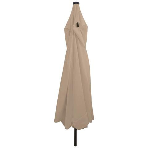 Parasol da giardino con luci LED ø395x245 cm Tortora - Foto 2