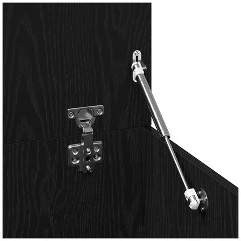 Tavolino da caffè  Nero Rovere 150x50x35 cm in Legno Ingegnerizzato - Foto 9