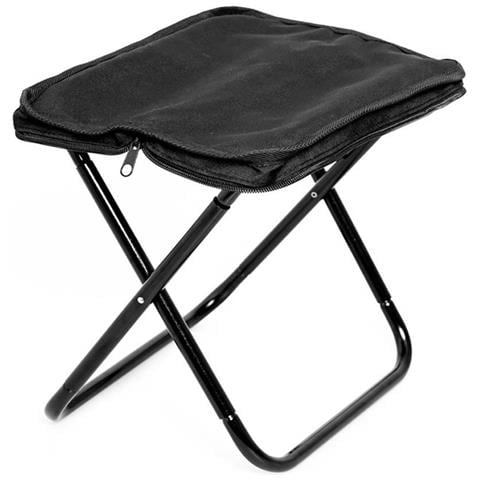 Sedia Pieghevole Da Esterno Grande: Portatile, Resistente E Ideale Per Campeggio E Pesca Black - Foto 1