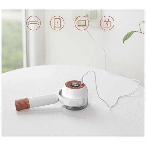 Levapelucchi Elettrico Ricaricabile Usb 2 In 1 Bianco - Foto 5
