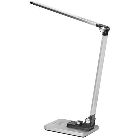 Lampada Da Scrivania A Led Enif Con Caricatore Wireless Argento - Foto 4