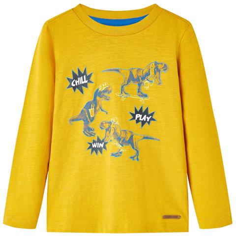 Maglietta da Bambina a Maniche Lunghe Ocra 104 - Foto 1