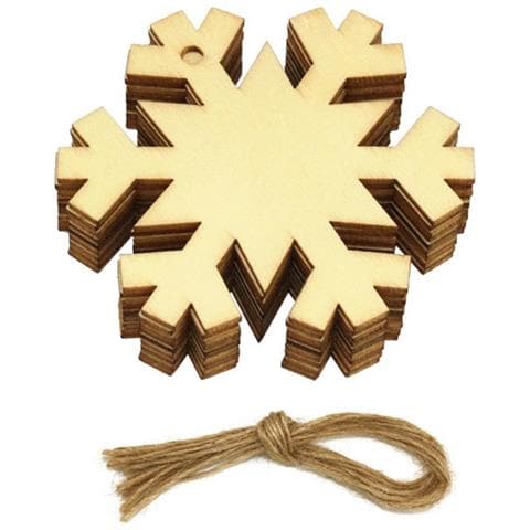 Set Di Ornamenti Natalizi A Forma Di Fiocco Di Neve (circa 35g) Con 20 Campanelle Colorate - Foto 1