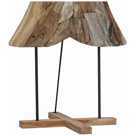 Albero di Natale Marrone 180 cm Legno massello di teak - Foto 9