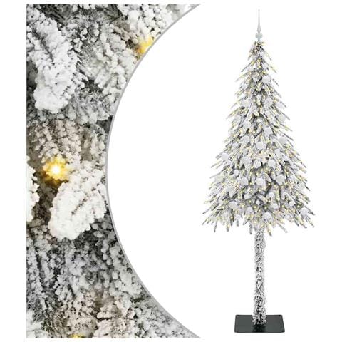 Albero di Natale con 300 LED Bianco 210 cm PE e Acciaio - Foto 1