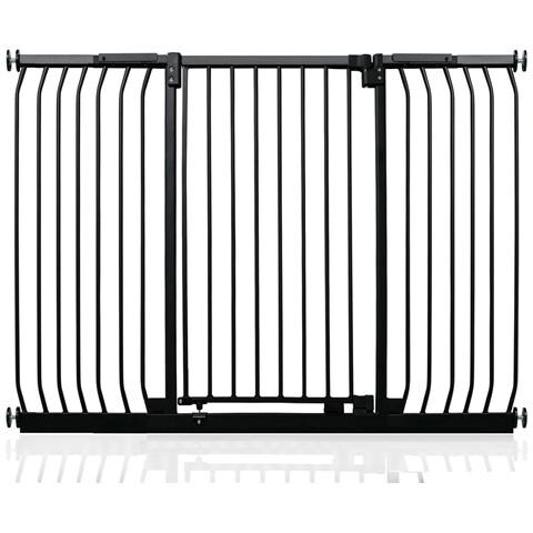 Safetots Cancelletto Di Sicurezza Elite Extra Alto, 143cm - 152cm, Nero Opaco, Extra Alto Con 100cm Di Altezza - Foto 1
