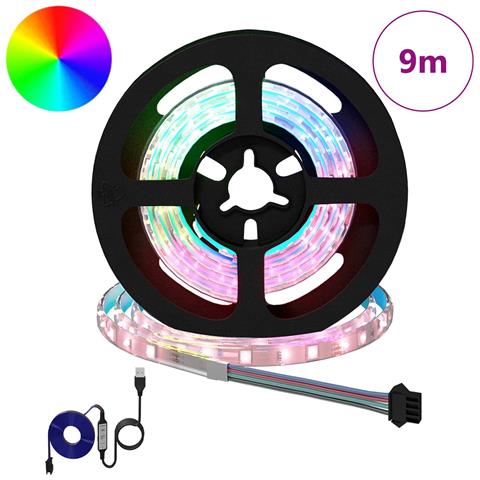 Striscia LED 12 pcs Nero e trasparente 750 mm Rame e plastica - Foto 2