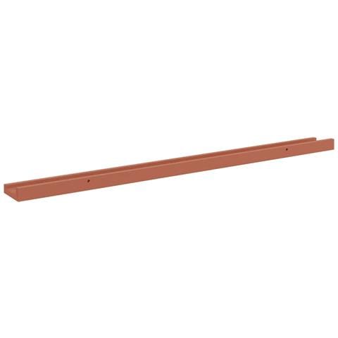 Scaffale da parete 4 pcs Rosso 100 x 9 x 3 cm Legno multistrato - Foto 9