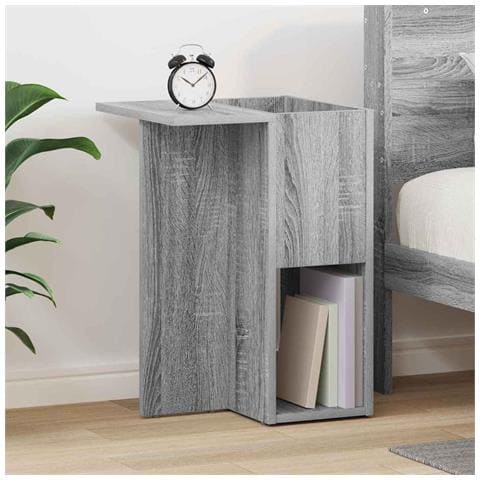 Tavolino Grigio Sonoma 35 x 40 x 55 cm Legno multistrato - Foto 2