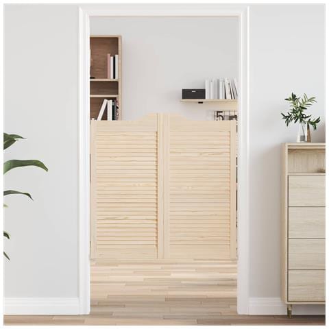 Porte Swing Naturale 100 x 50 cm Legno Massello di Pino - Foto 2