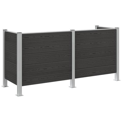 Recinzione Contenitore per Rifiuti Grigio 237 x 85 x 115 cm - Foto 1