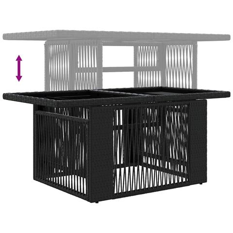 Set Divano da Giardino 13 pcs polyrattan - Foto 9