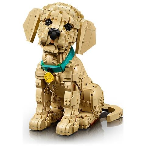 ICONS 11384 Cucciolo di Golden Retriever, Kit di Modellismo Adulti con Animale 3D, Decorazione Fai da Te, Idea Regalo - Foto 2