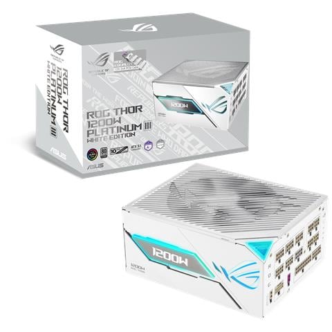 ROG -THOR-1200P3-WHITE-GAMING-E alimentatore per computer 1200 W 24-pin ATX ATX Bianco - Foto 11