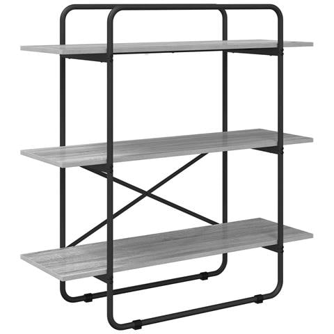Libreria 3 livelli 100 x 35 x 105 cm PB Sonoma grigio - Foto 1