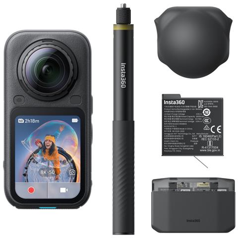 X6 Essentials Bundle fotocamera per sport d'azione 120 MP 8K Ultra HD 25,4 / 1,1 mm (1 / 1.1") Wi-Fi 196 g - Foto 1