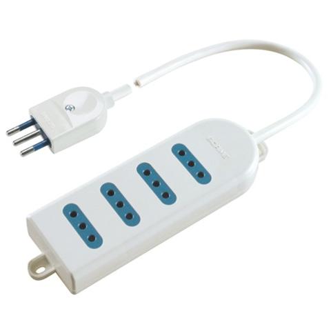 Multipresa 4 Uscite Bianco - Foto 1