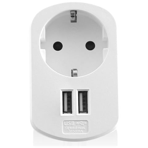 EW1211, Interno, Smartphone, Tablet, AC, Bianco, Over current, Sovraccarico, Cortocircuito, 100 - 240 - Foto 1