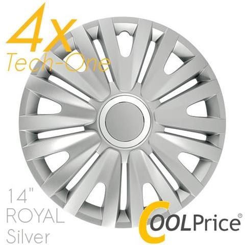 Copricerchi Auto Universali 14 Pollici Tech-one Royal Silver 31541 - Foto 1