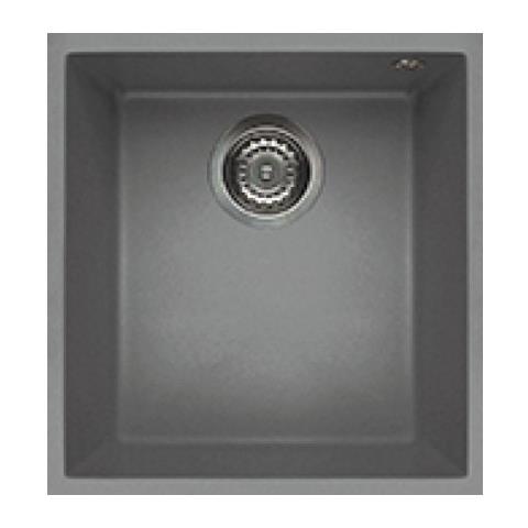 Lavello Quadra 100 Keratek Plus Sottotop 38x44 cm 1 vasca Colore Light Grey 97 - Foto 1