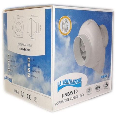 First aspiratore elettrico centrifugo per condotti da 100mm 20w 180mc / h - Foto 6