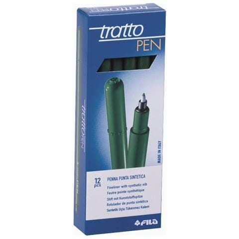 830728 - Tratto Pen - Verde Bosco - Conf. 12 Pz - Foto 1
