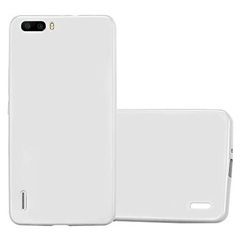 Custodia Compatibile Con Honor 6 Plus In Argento Metallico - Coperchio Protettivo In Silicone Tpu Flessibile - Foto 1