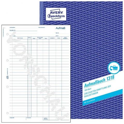 Zweckform Formularbuch ""aufma"", A4, 100 Blatt - Fr Den Markt: D - L - A - Ch (1318)  - Foto 3