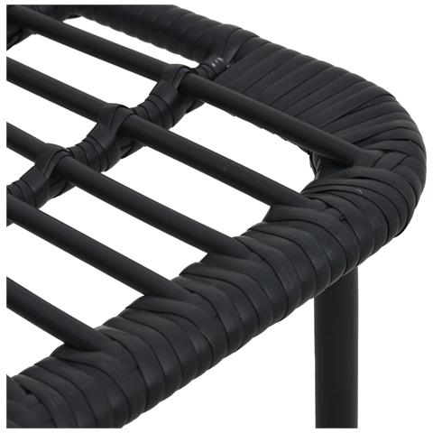 Set Da Pranzo Da Giardino 5 Pz In Polyrattan E Vetro - Foto 2